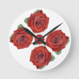 Relógio Redondo Estilos Clássicos Florais