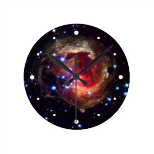 Relógio Redondo Estrela de V838 Monocerotis (telescópio de Hubble