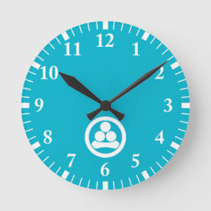 Relógio Redondo Estrela de Watanabe em círculo