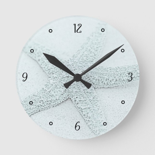 Relógio Redondo Estrela do mar (Frente)