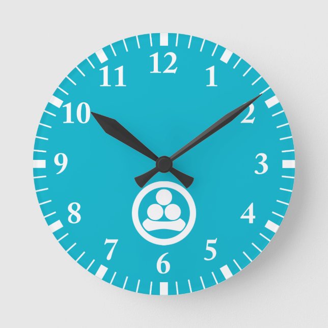 Relógio Redondo Estrela Watanabe em círculo (Frente)