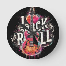Eu Adoro Rock N Roll Pintura Elétrica De Violão