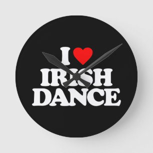 RELÓGIO REDONDO EU AMO A DANÇA IRLANDESA