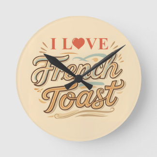 Relógio Redondo Eu Amo Brinde Francesa