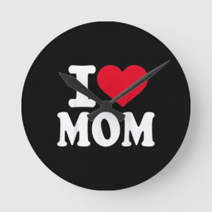 Relógio Redondo Eu Amo Mamãe