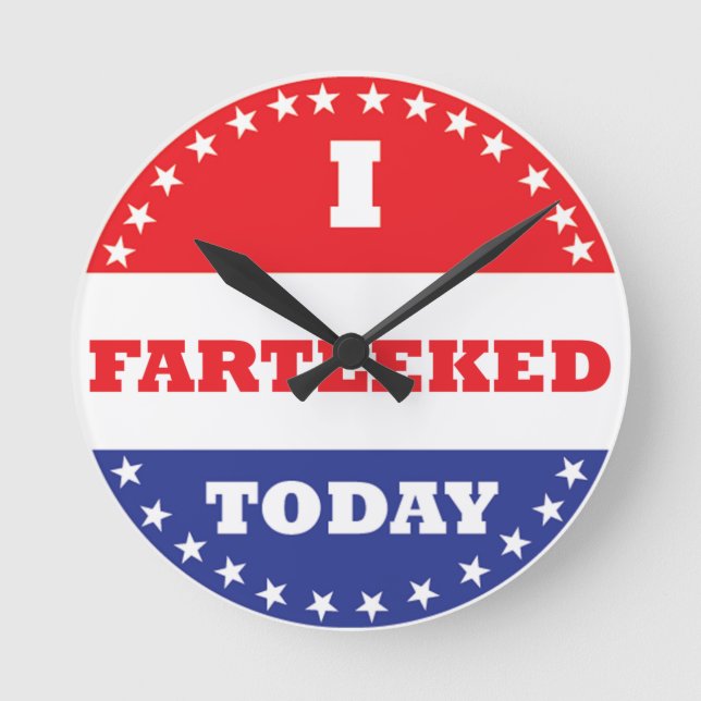 Relógio Redondo Eu Fartlek Hoje (Frente)