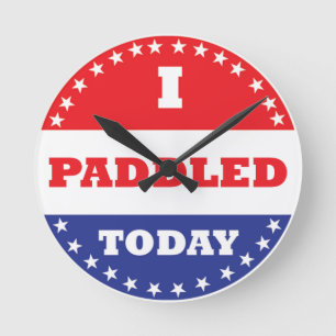 Relógio Redondo Eu remei hoje