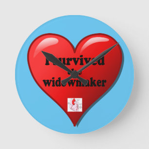 Relógio Redondo Eu sobrevivi ao Widowmaker