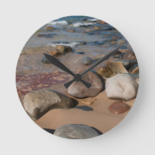 Relógio Redondo EUA, Michigan. Pedras Arredondadas Em 12 Milhas