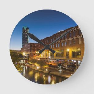 Relógio Redondo EUA, Oklahoma, Oklahoma City, Bricktown