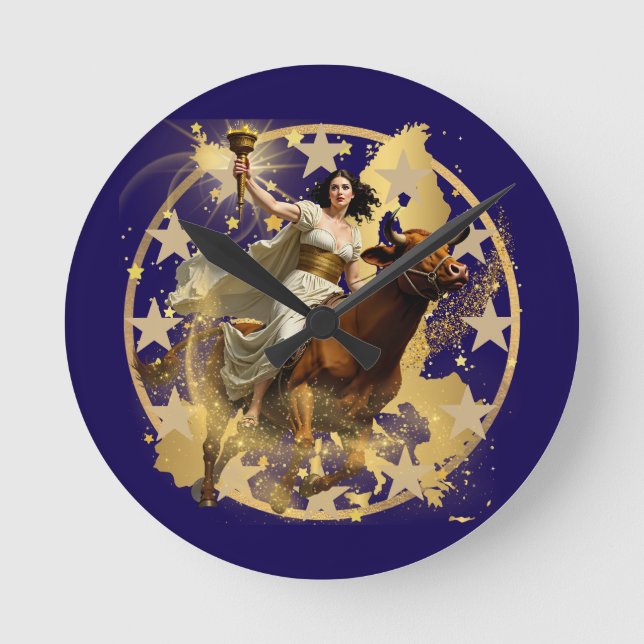 Relógio Redondo Europa Aurora (Frente)