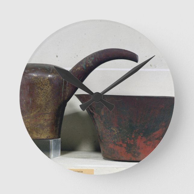 Relógio Redondo Ewer e bacia (cobre) (Frente)