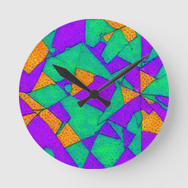 Relógio Redondo Explorado - Ken Gage Abstrato