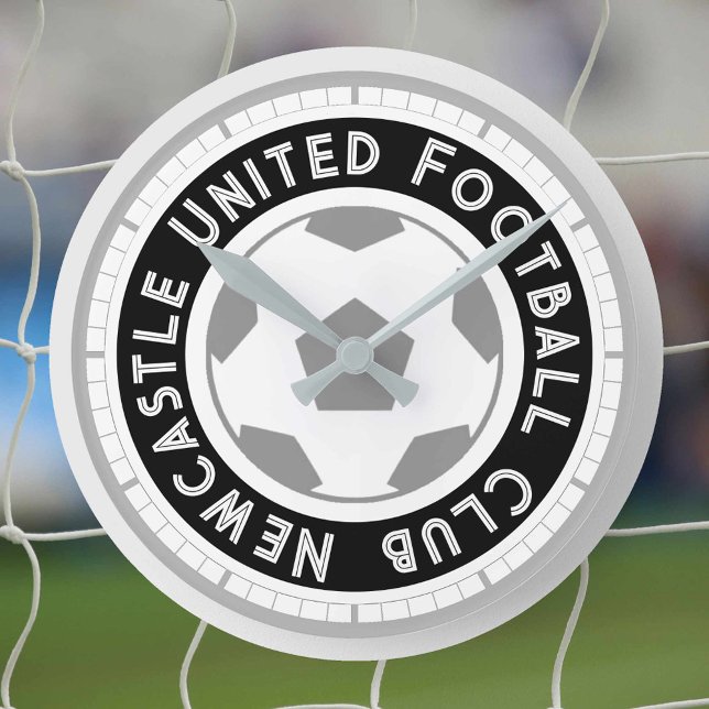 Relógio Redondo Fã de futebol ou apoiador de futebol. Clube de Fut (Criador carregado)