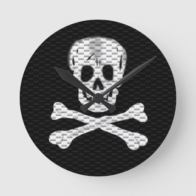 Relógio Redondo Fale como um dia de pirata (Frente)