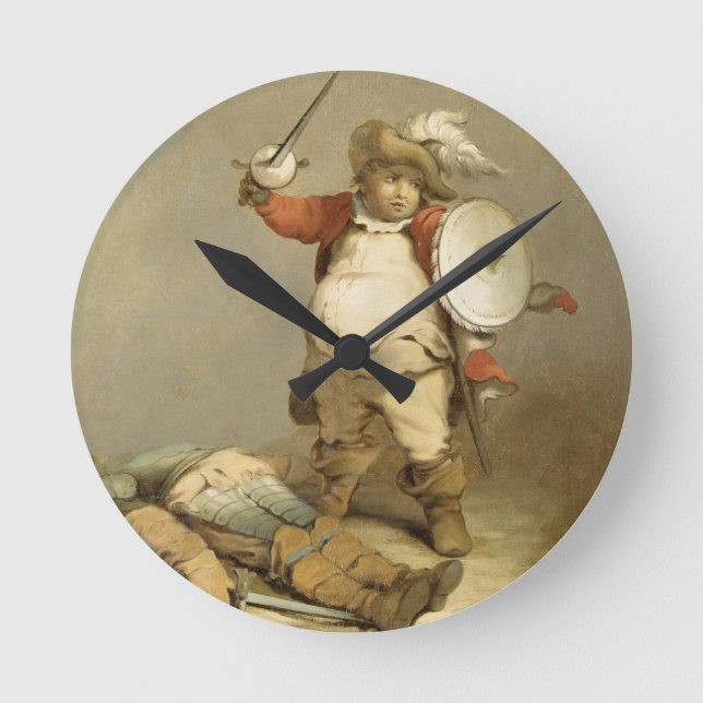 Relógio Redondo Falstaff with the Body of Hotspur, c.1786 (óleo em (Frente)