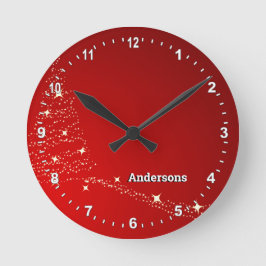 Relógio Redondo Família de Natal Personalizada Relógio, Semáforos