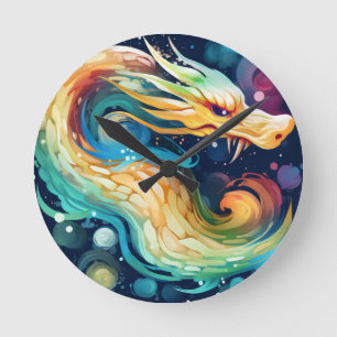 Relógio Redondo Fantasy Dragon Dream Animal 2