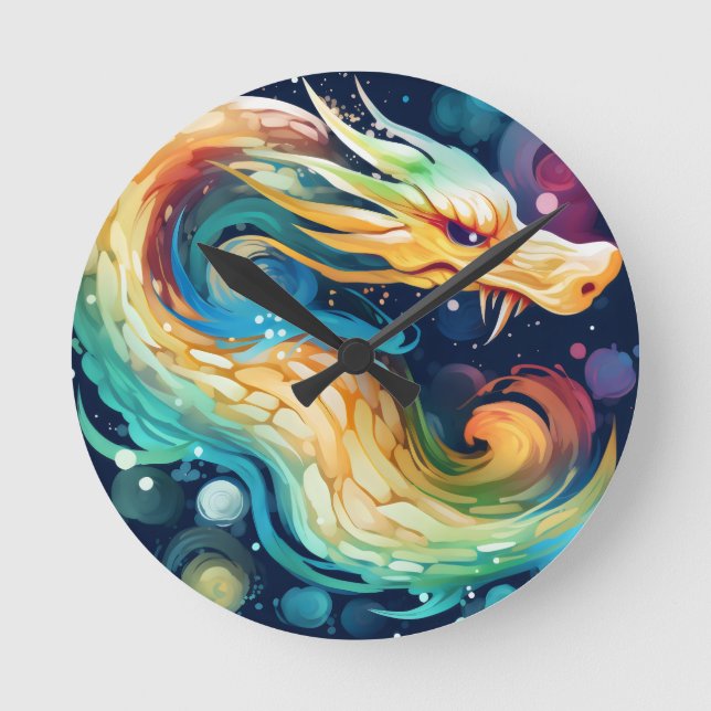Relógio Redondo Fantasy Dragon Dream Animal 2 (Frente)