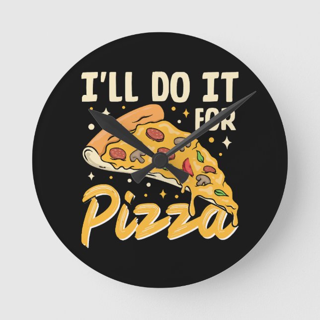 Relógio Redondo Farei por Pizza (Frente)