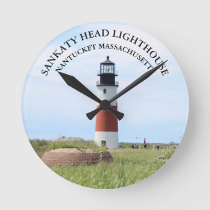 Relógio Redondo Farol Sankaty Head, MÃE Nantucket