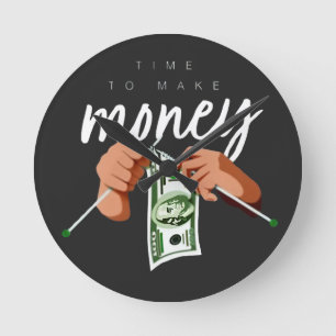 Relógio Redondo fazer de dinheiro legal
