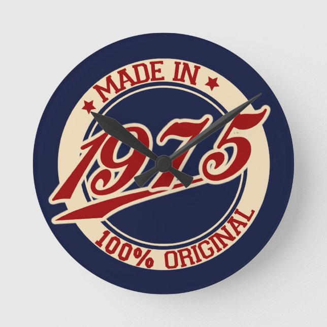 Relógio Redondo Feito Em 1975 (Frente)