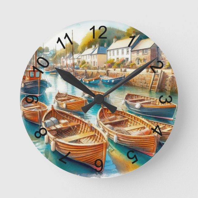 Relógio Redondo Feito para o Dia (Frente)