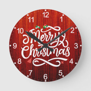 Relógio Redondo Feliz Natal