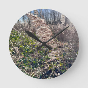 Relógio Redondo Feliz outono.