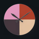 Relógio Redondo Ferimento de Ovos Rosa Vermelho<br><div class="desc">.</div>