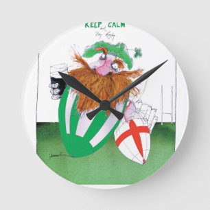 Relógio Redondo fernandes tony das bolas de rugby de ireland v