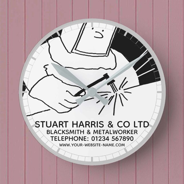 Relógio Redondo Ferreiro & Metalúrgico (Criador carregado)