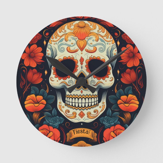 Relógio Redondo Fiesta! PARTIDO mexicano (Frente)