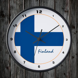 Relógio Redondo Finlândia Moderna, Finlândia Trendy Lança / design
