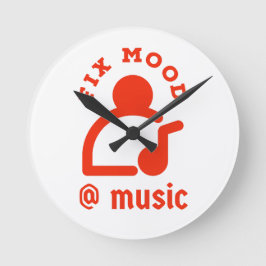 Relógio Redondo Fix Mood @By Music Wall Clock