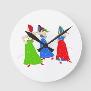 Relógio Redondo Flamenco