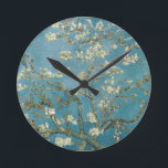Relógio Redondo Flor de amêndoa de Vincent van Gogh (1890)<br><div class="desc">Uma fantástica safra de Vincent van Gogh's Almond Flor (1890) Clock. Afaste-se da multidão com este único design.</div>
