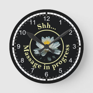 Relógio Redondo Flor de lótus/Lily de água