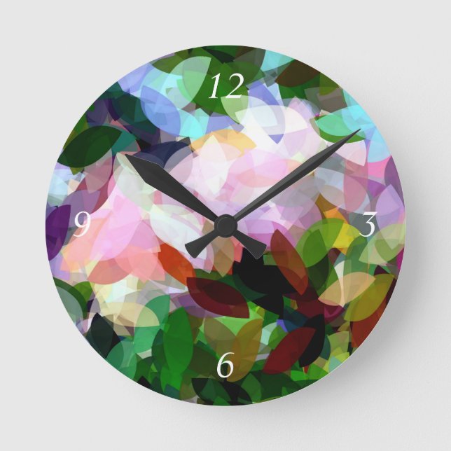 RELÓGIO REDONDO FLORAL (Frente)