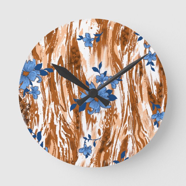 Relógio Redondo flores altas (Frente)