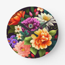 Flores vívidas coloridas