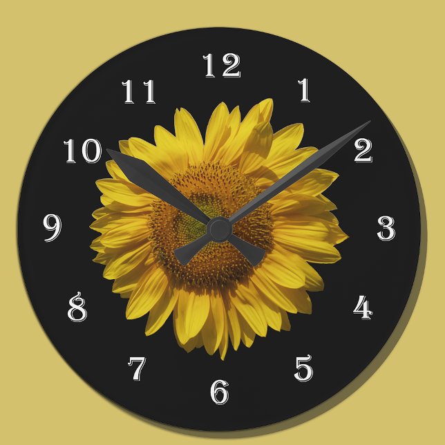 Relógio Redondo Flower Sunflower Wall Clock - Mammama Girassol (Criador carregado)