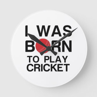 RELÓGIO REDONDO FOI NASCER DE JOGAR CRICKET