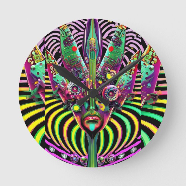 Relógio Redondo Forked (Frente)