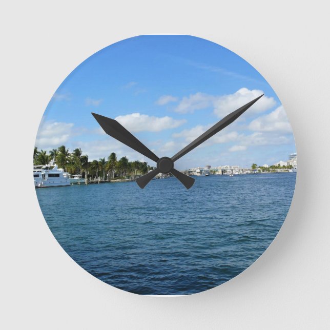 Relógio Redondo Fort Lauderdale, Flórida (Frente)