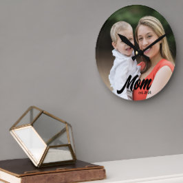 Relógio Redondo Foto de roteiro branco moderno estabelecido pela m