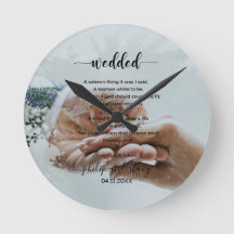 Foto Personalizada Poema Casado Elegante