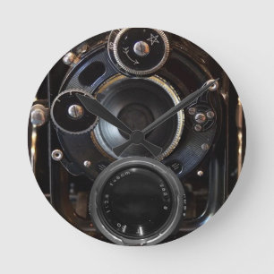 Relógio Redondo Fotografia antiga da câmera Vintage