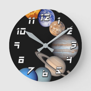 Relógio Redondo Fotos do planeta do montagem JPL do sistema solar
